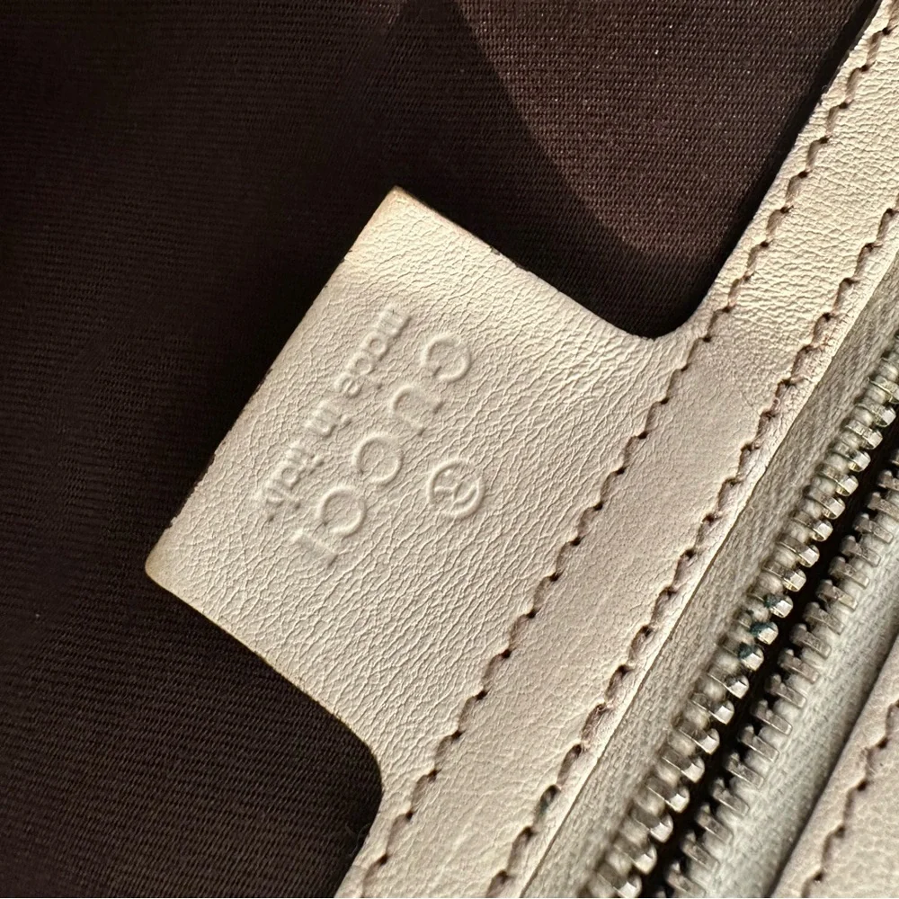 Gucci Monogram Beige and White Tote - Picture 3 of 4